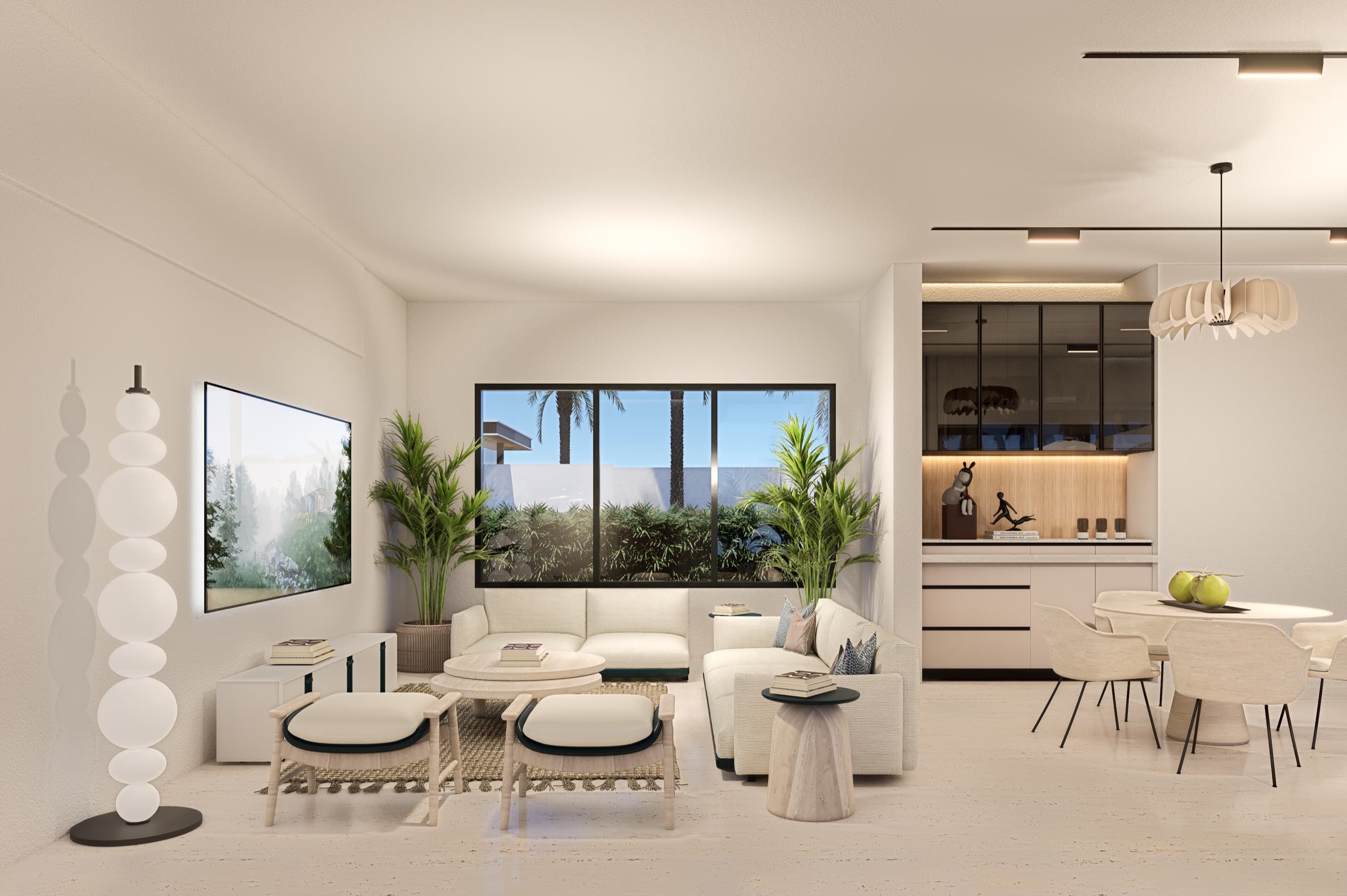 Living room, street side.